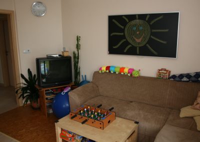 Infrapanel topná tabule Wellina alu rám - infratopení v obývacím pokoji